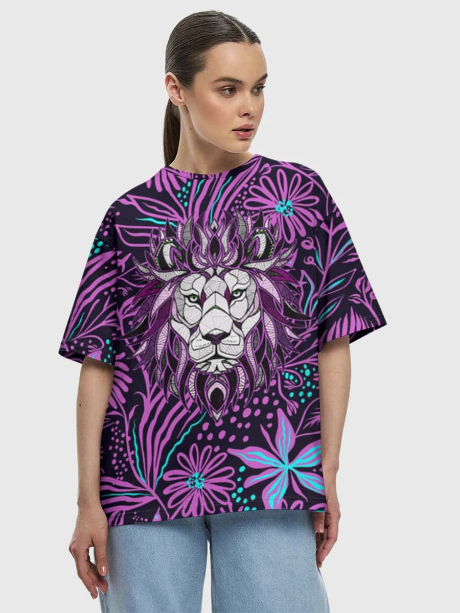 Neon Lion In Bloom