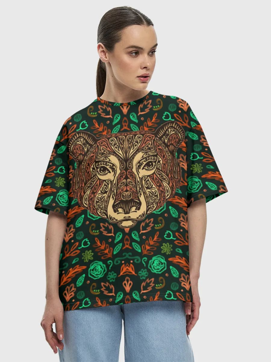 Women's oversized cotton T-shirt
