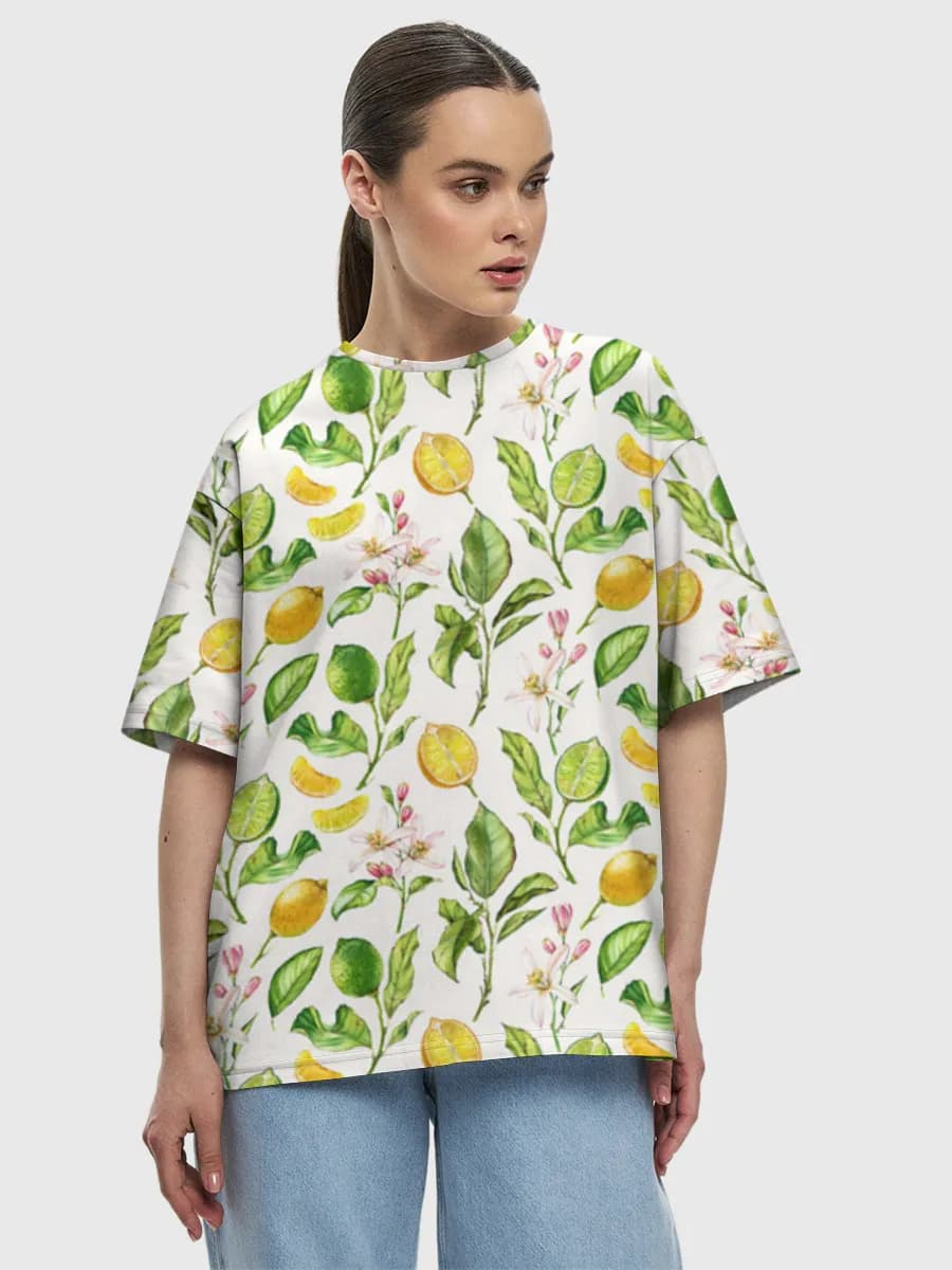 Women's oversized cotton T-shirt
