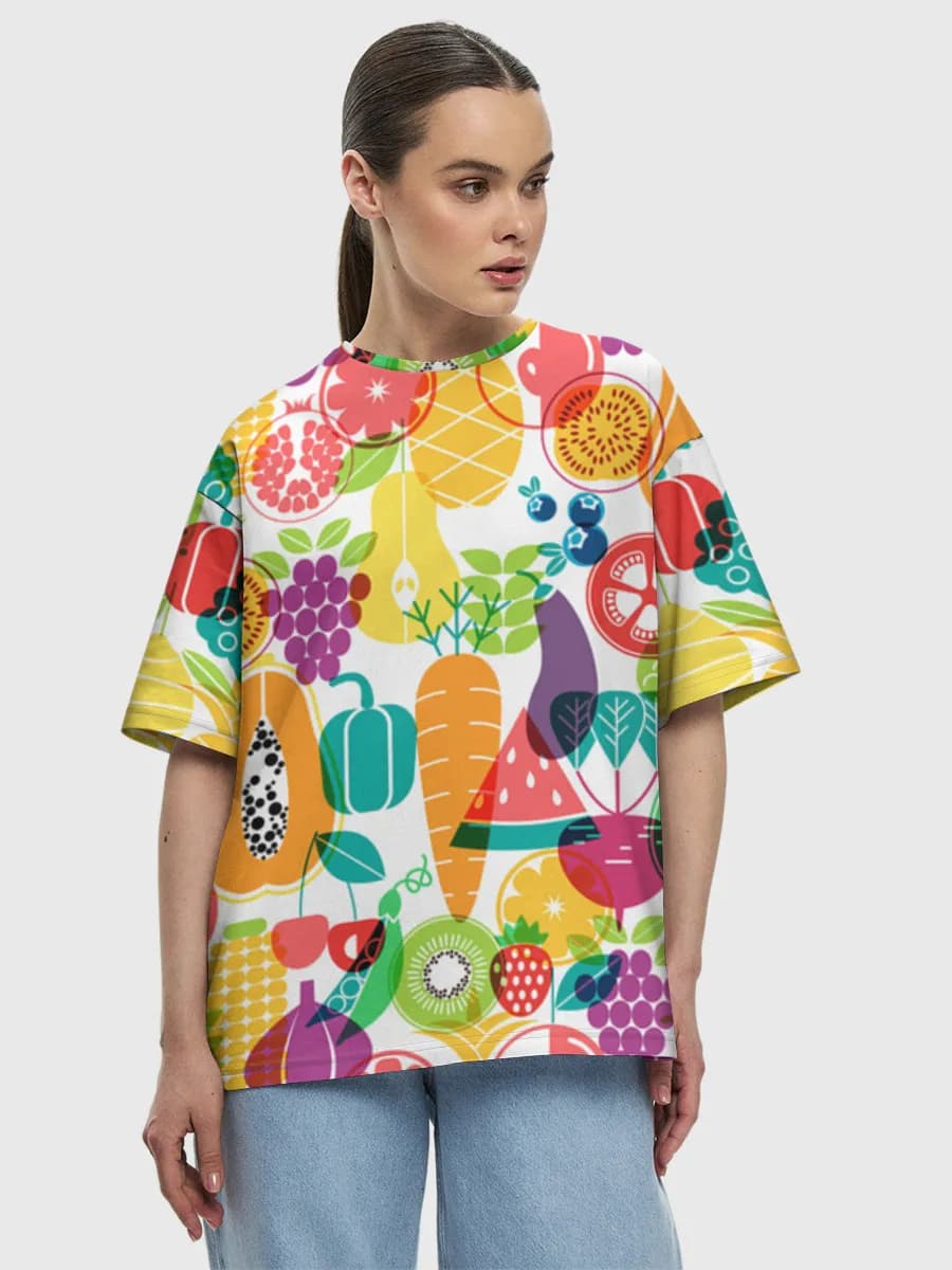 Women's oversized cotton T-shirt