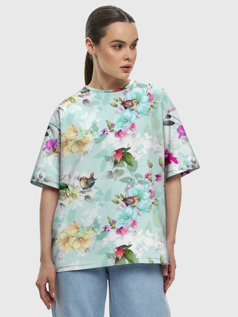 Pastel Floral Songbirds