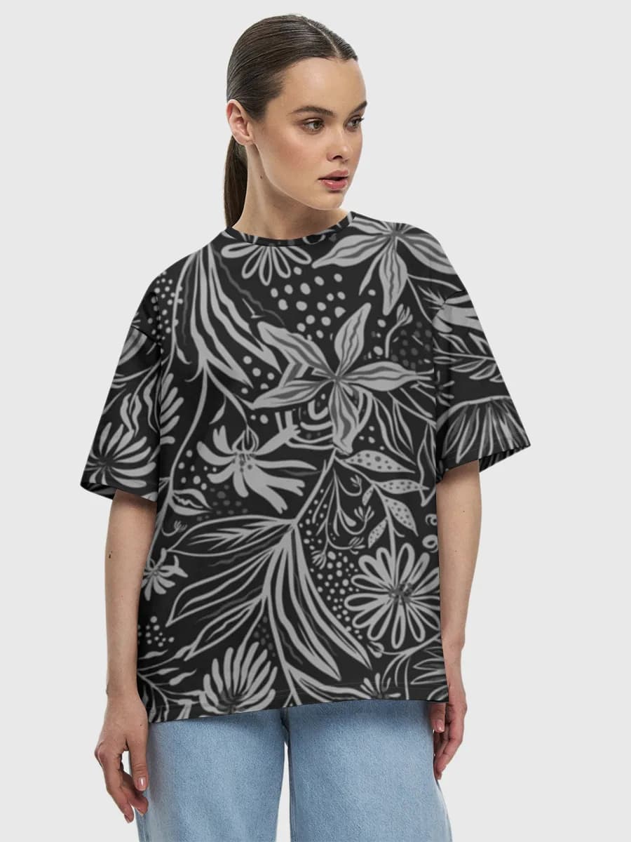 Women's oversized cotton T-shirt