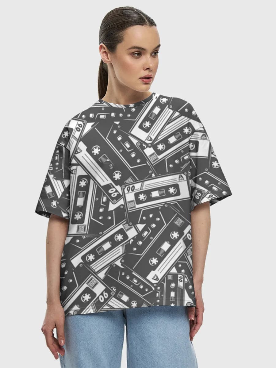 Women's oversized cotton T-shirt