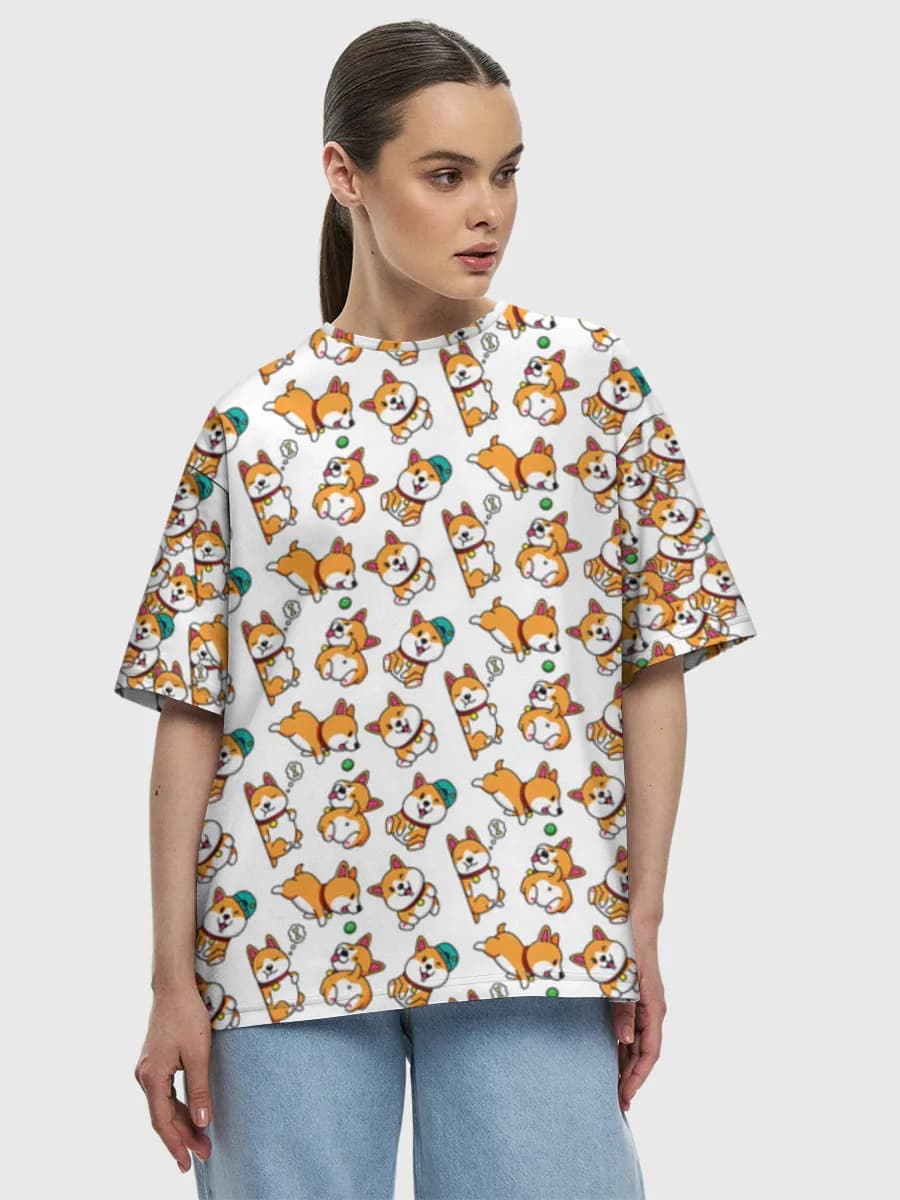 Women's oversized cotton T-shirt