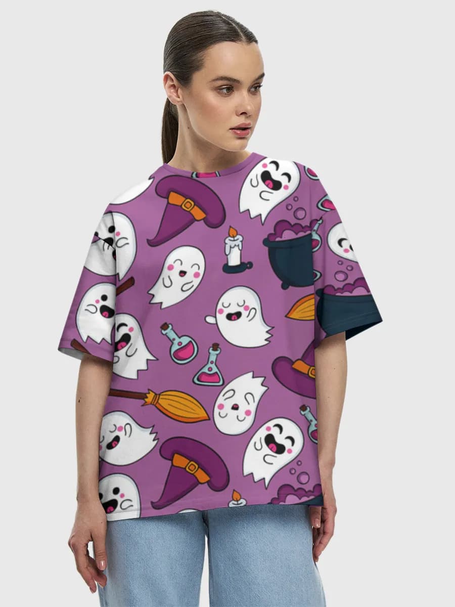 Women's oversized cotton T-shirt