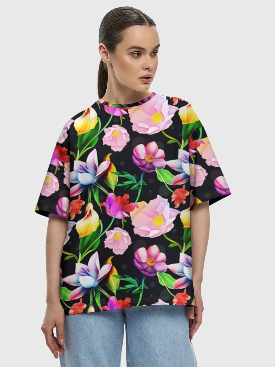 Women's oversized cotton T-shirt