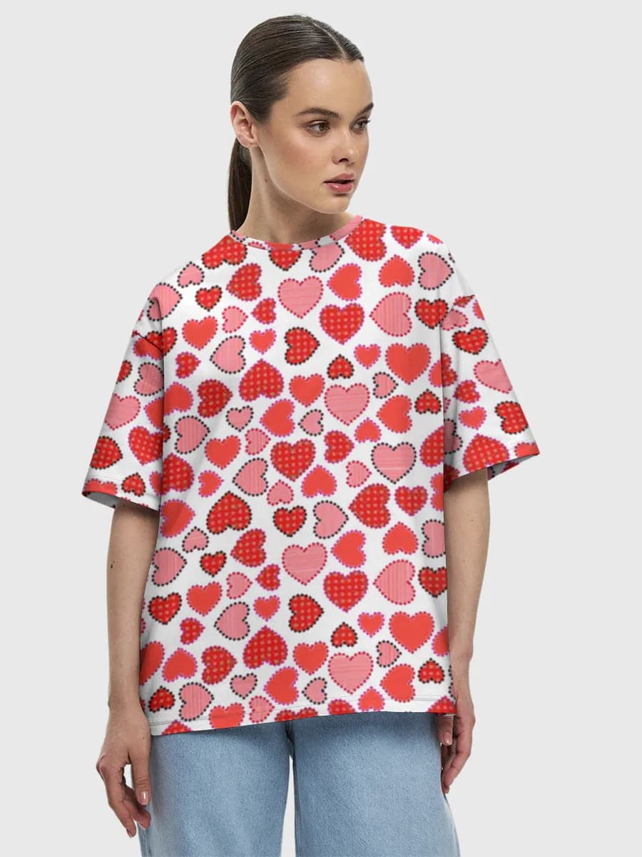 Women's oversized cotton T-shirt