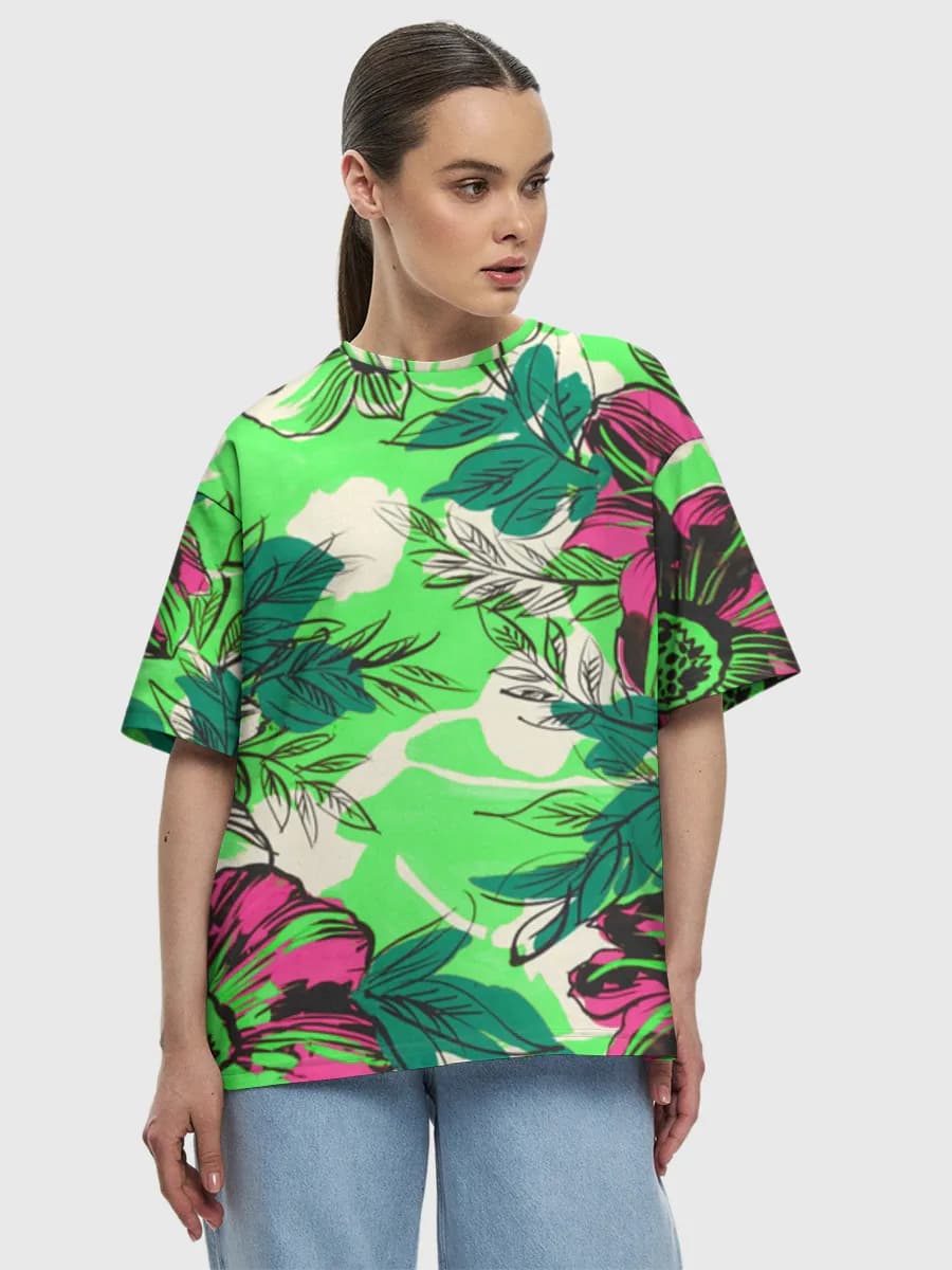 Women's oversized cotton T-shirt