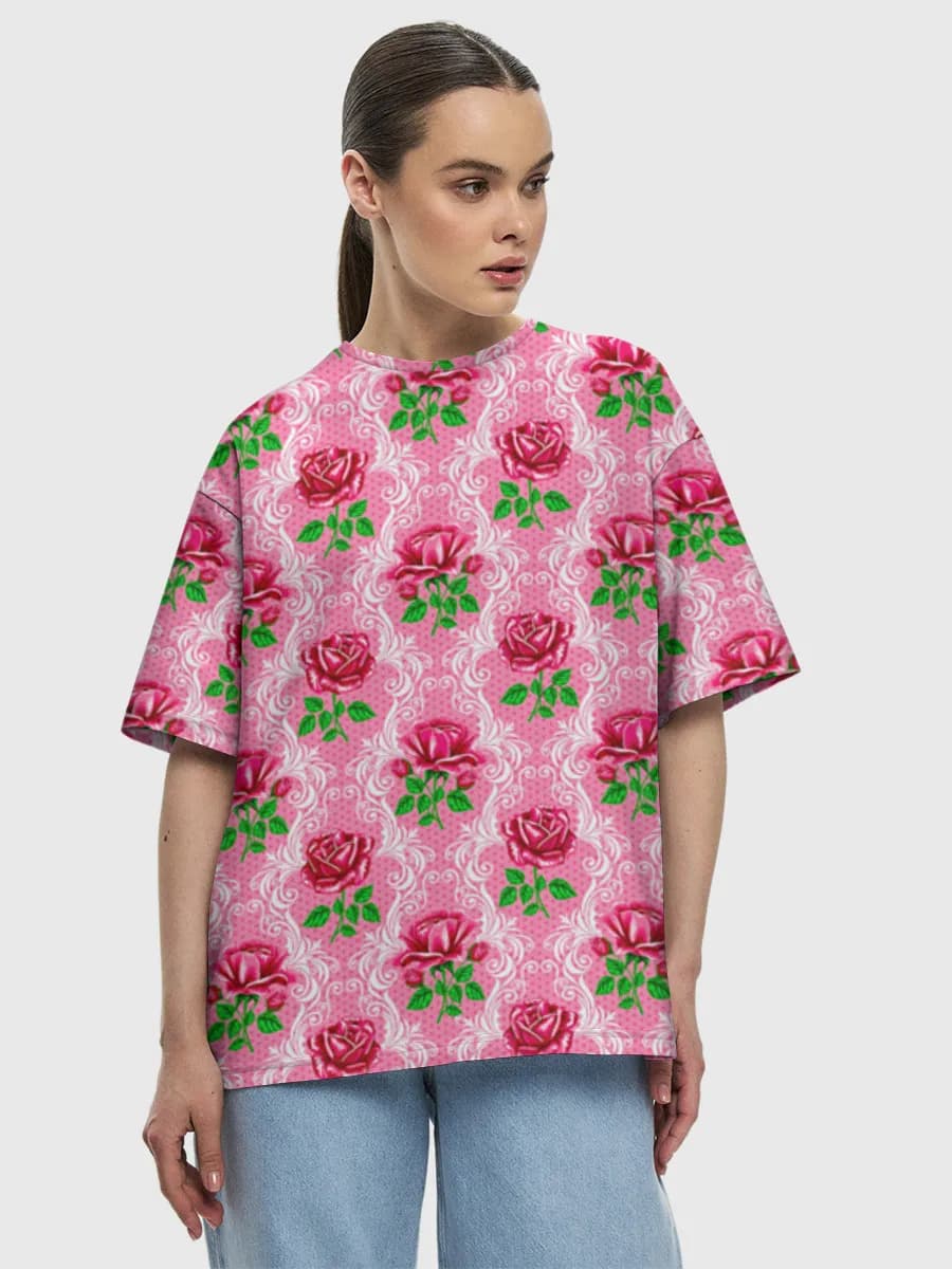 Women's oversized cotton T-shirt