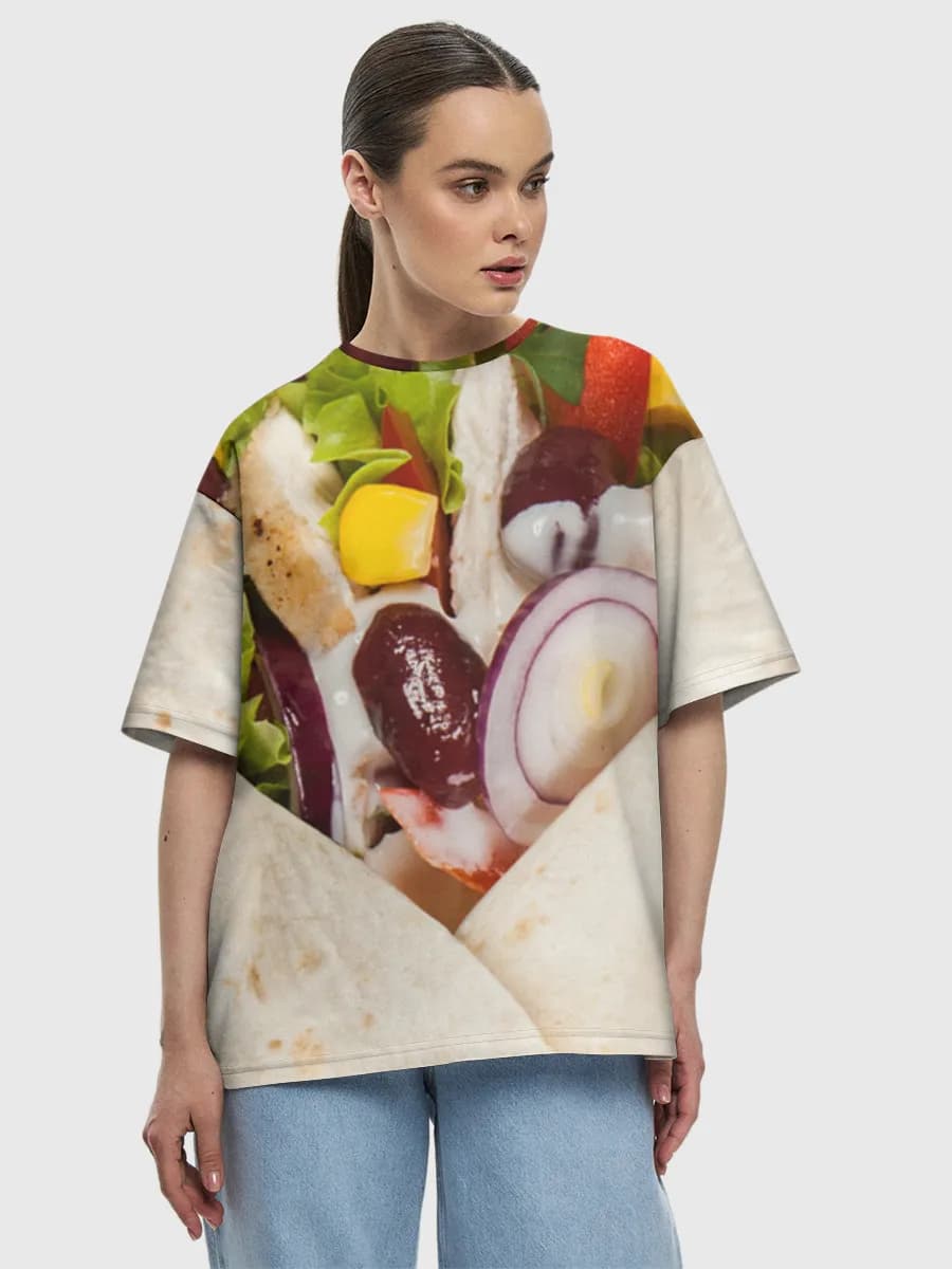 Women's oversized cotton T-shirt