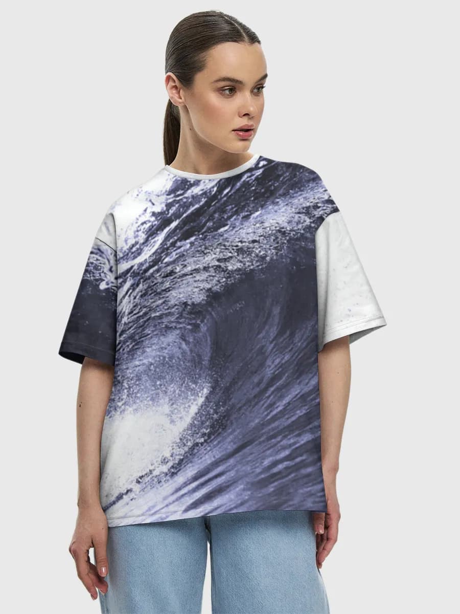 Women's oversized cotton T-shirt
