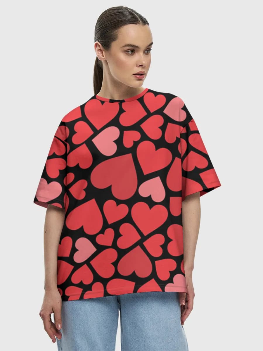 Women's oversized cotton T-shirt