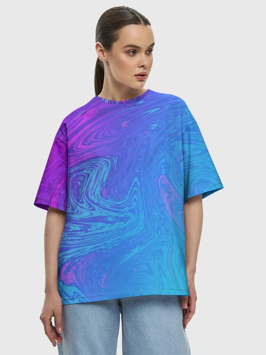 Women's oversized cotton T-shirt