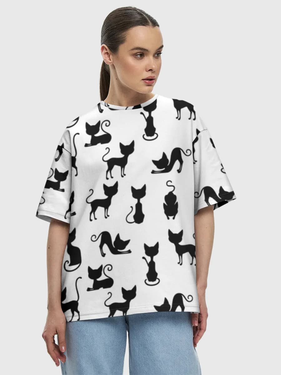 Women's oversized cotton T-shirt