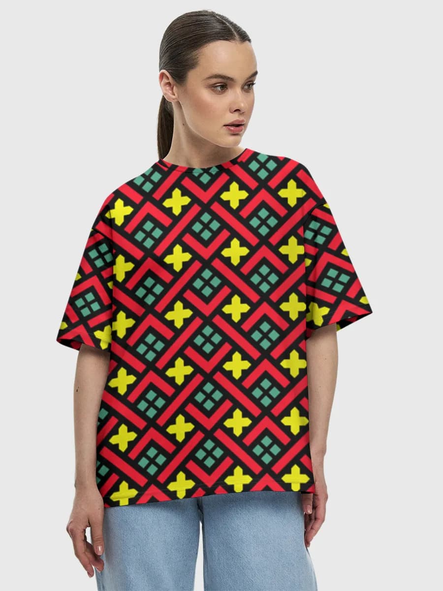 Women's oversized cotton T-shirt