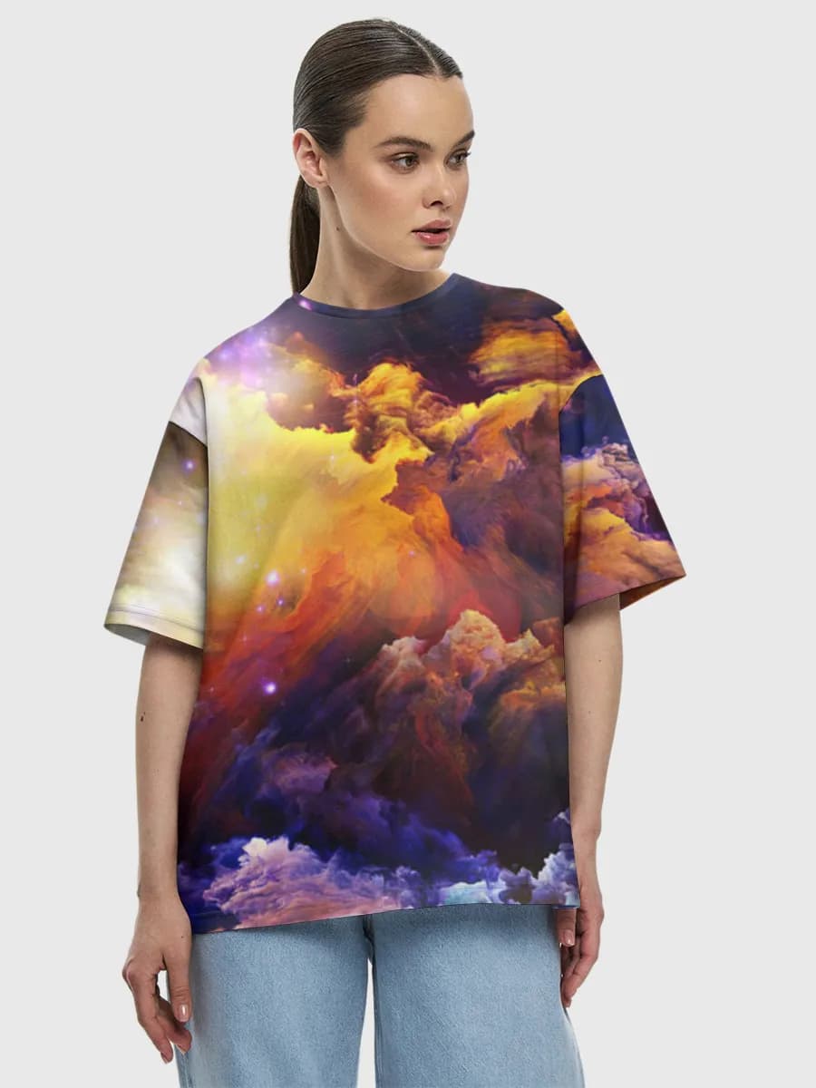 Women's oversized cotton T-shirt