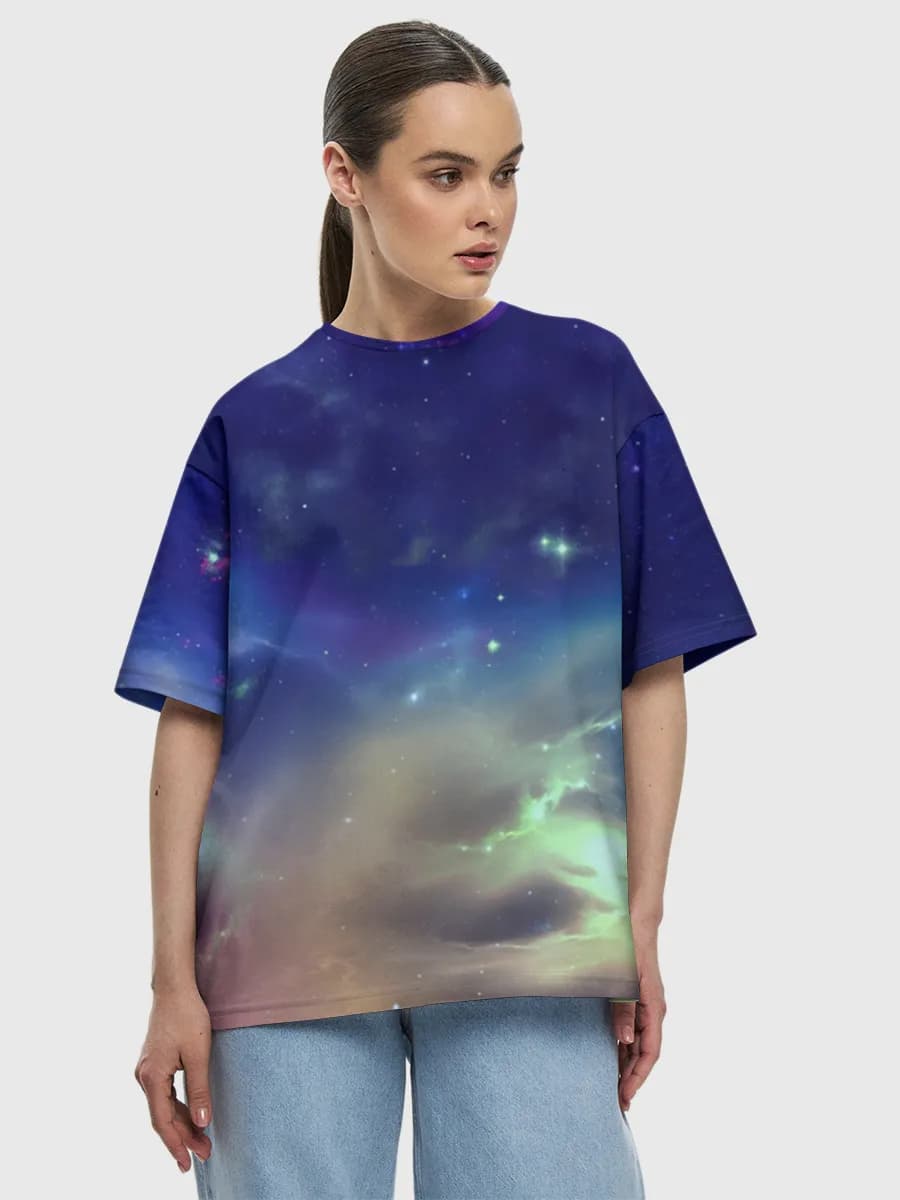 Women's oversized cotton T-shirt