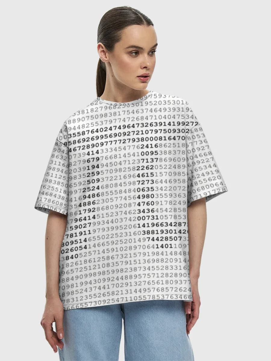 Women's oversized cotton T-shirt