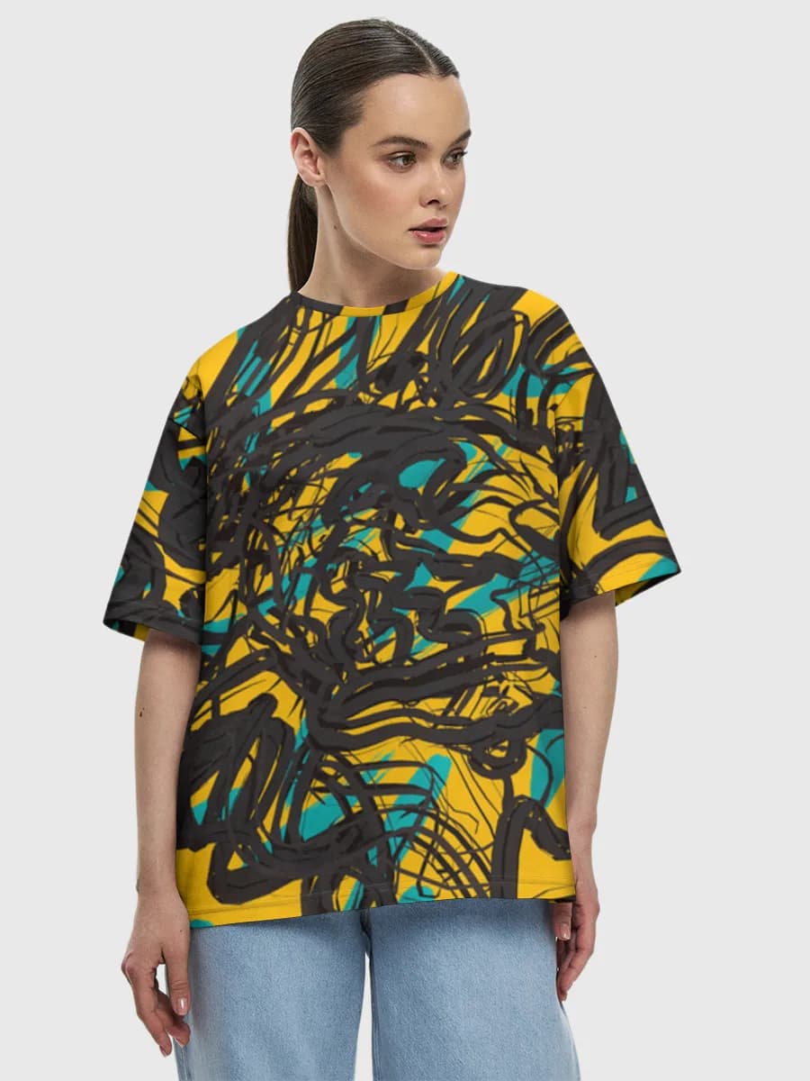 Women's oversized cotton T-shirt