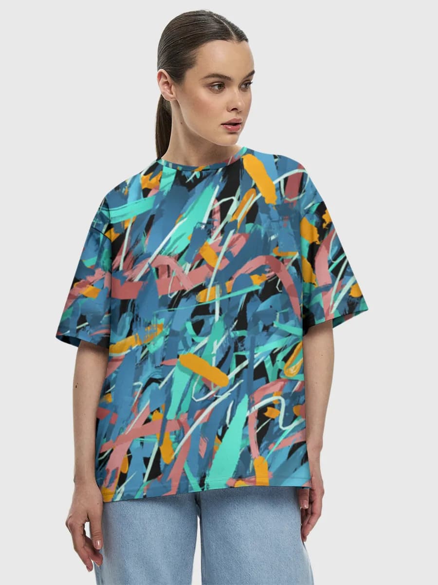 Women's oversized cotton T-shirt
