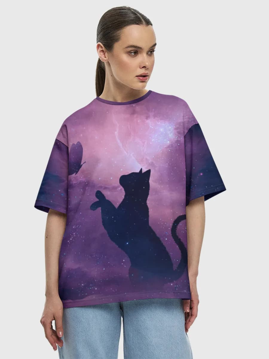 Women's oversized cotton T-shirt