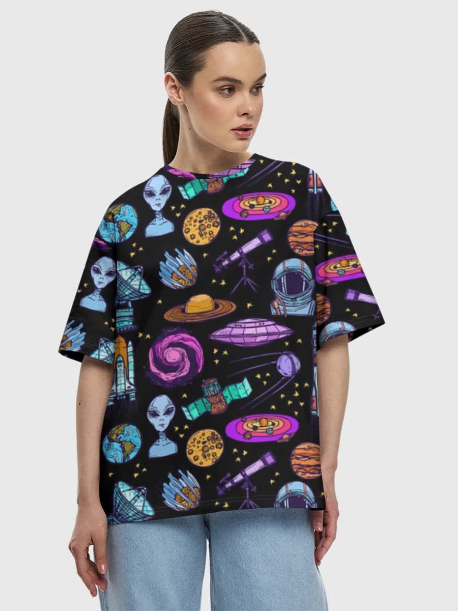 Women's oversized cotton T-shirt