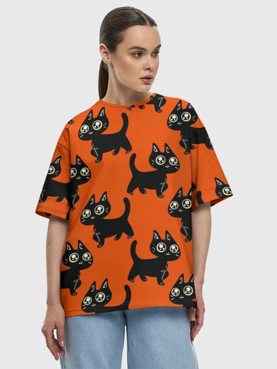 Women's oversized cotton T-shirt