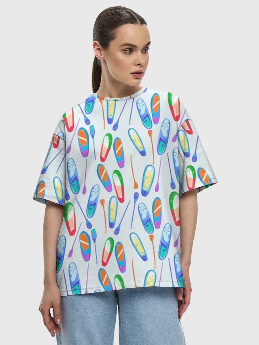 Women's oversized cotton T-shirt