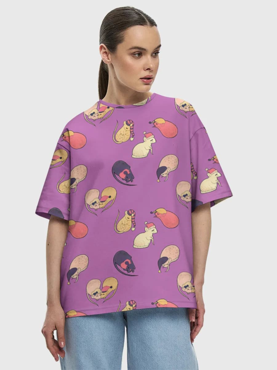 Women's oversized cotton T-shirt