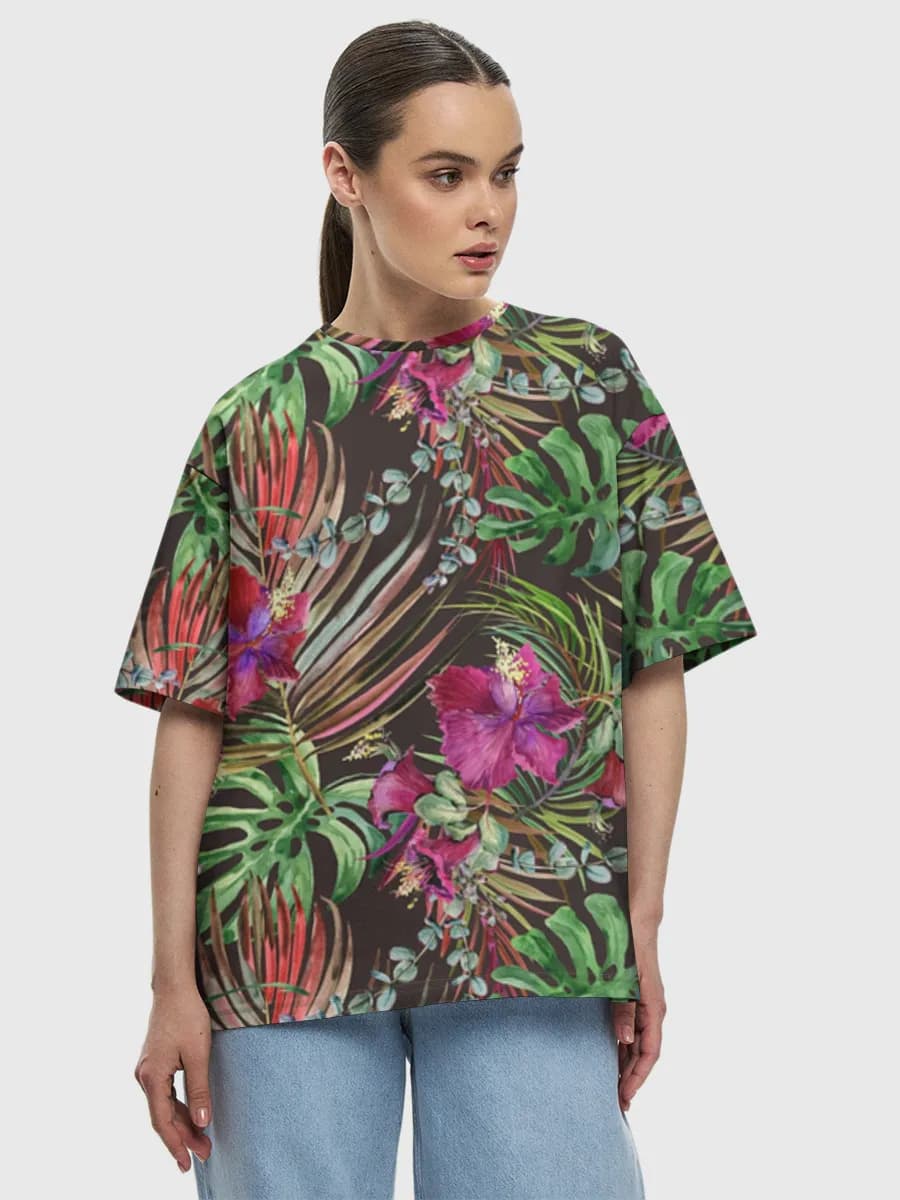 Women's oversized cotton T-shirt