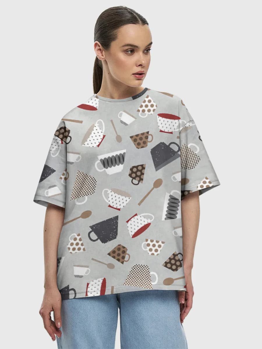 Women's oversized cotton T-shirt
