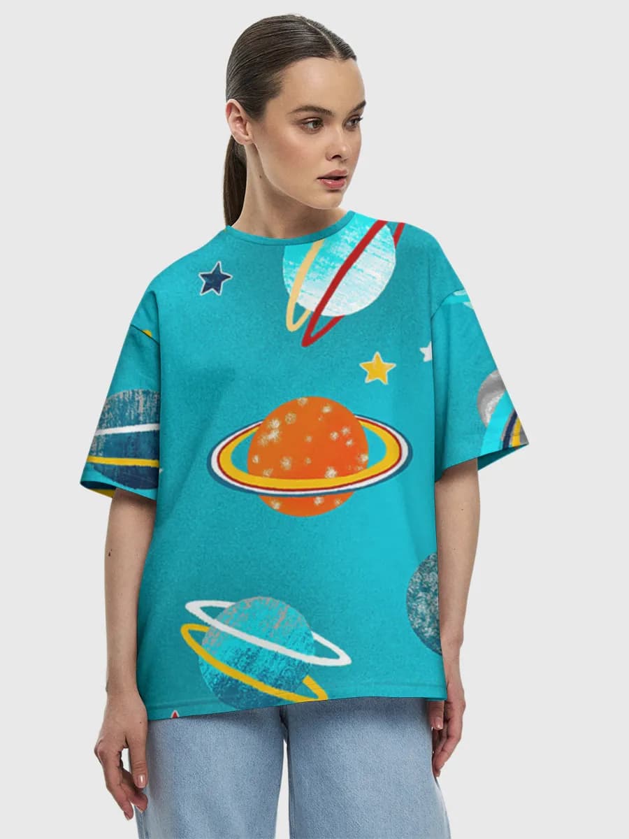 Women's oversized cotton T-shirt