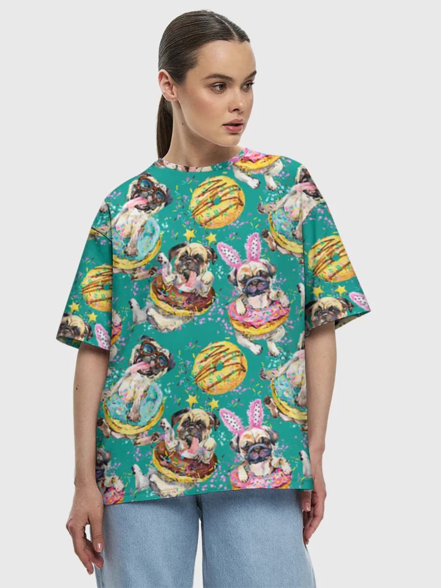 Women's oversized cotton T-shirt