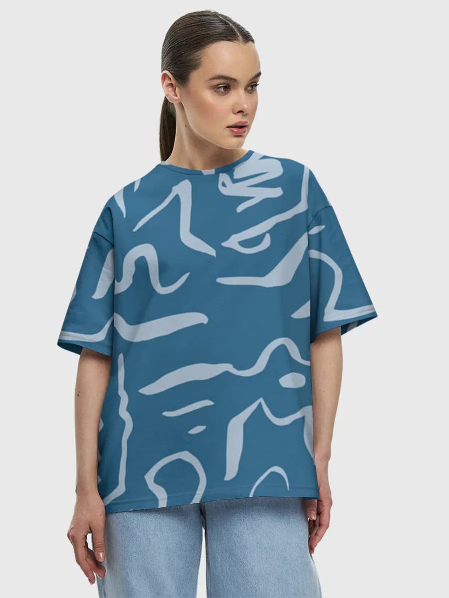 Women's oversized cotton T-shirt