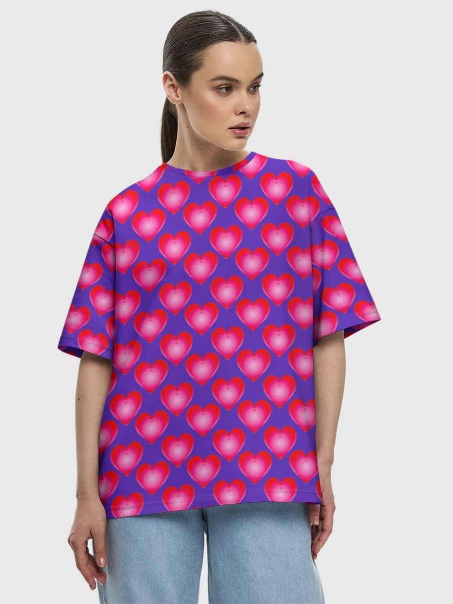Women's oversized cotton T-shirt