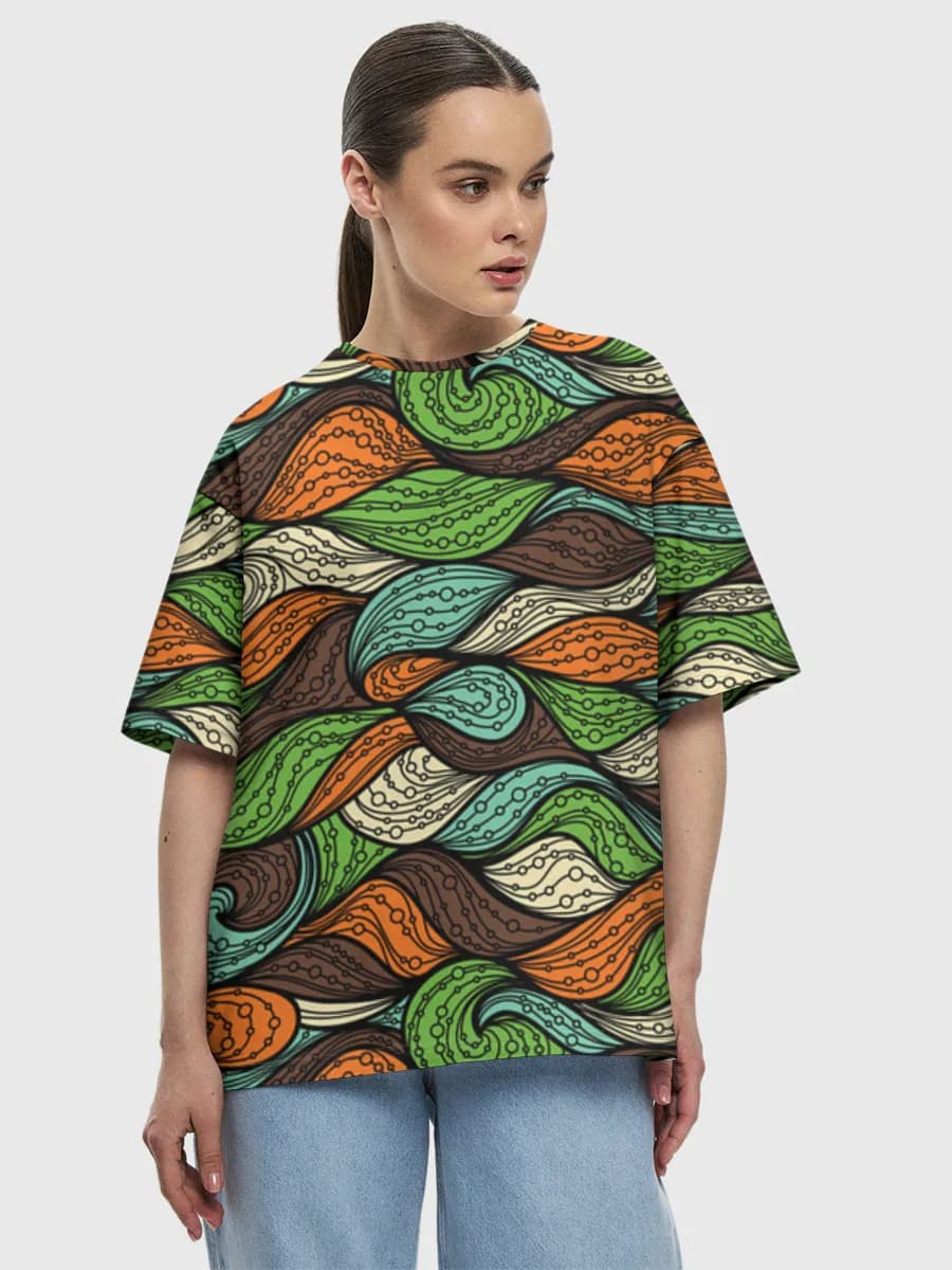 Retro Wavy Abstract Swirls