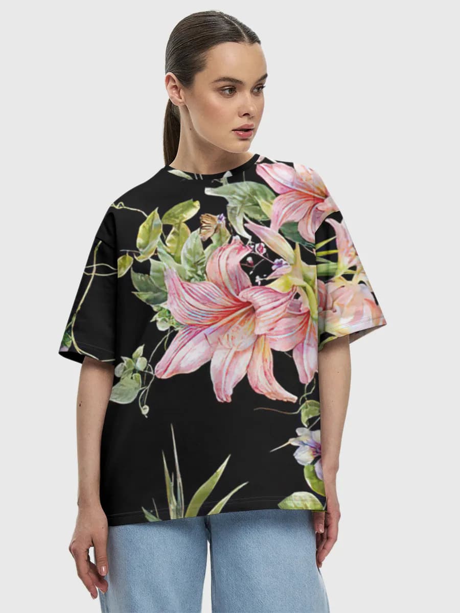 Women's oversized cotton T-shirt