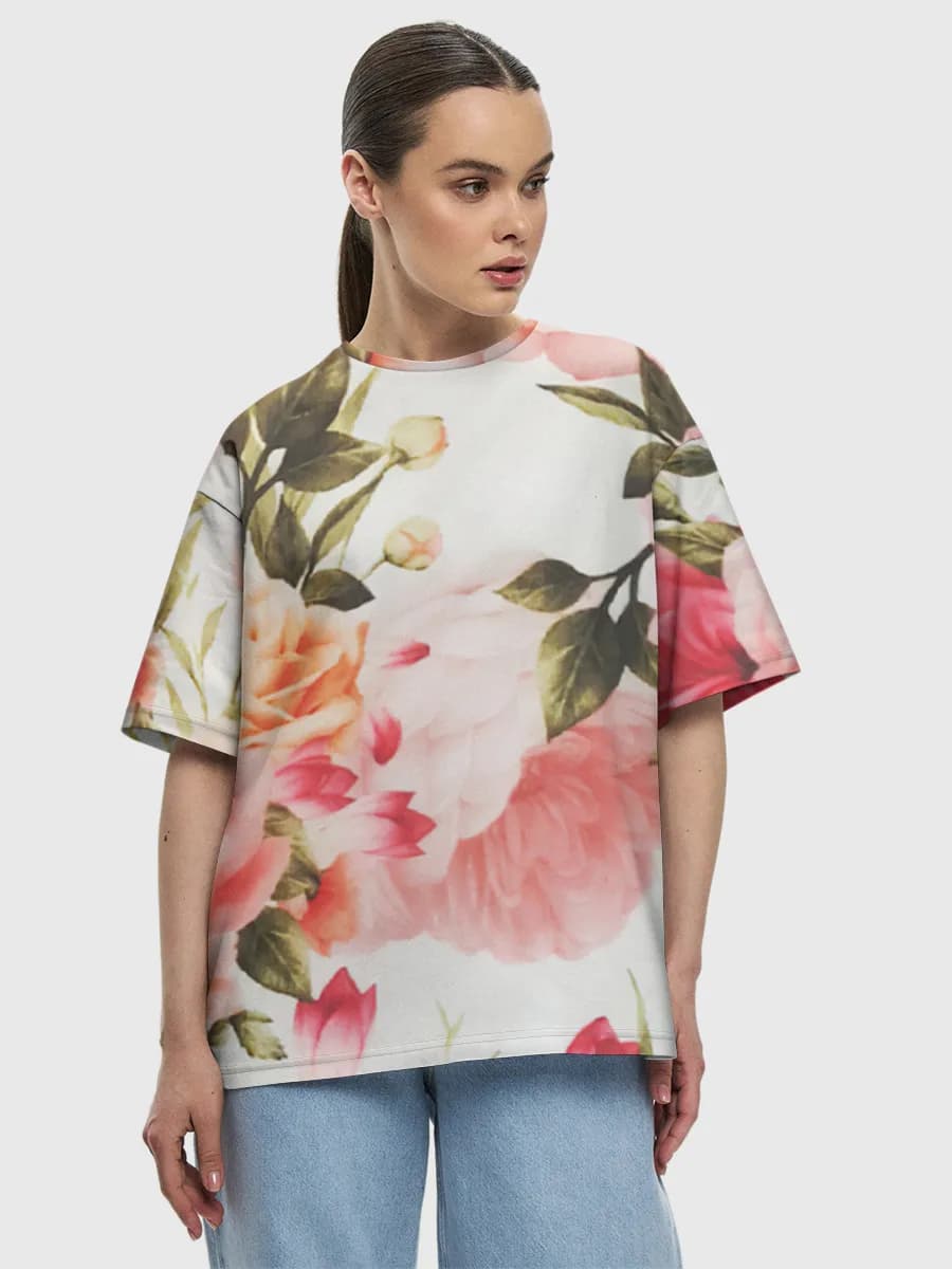 Women's oversized cotton T-shirt