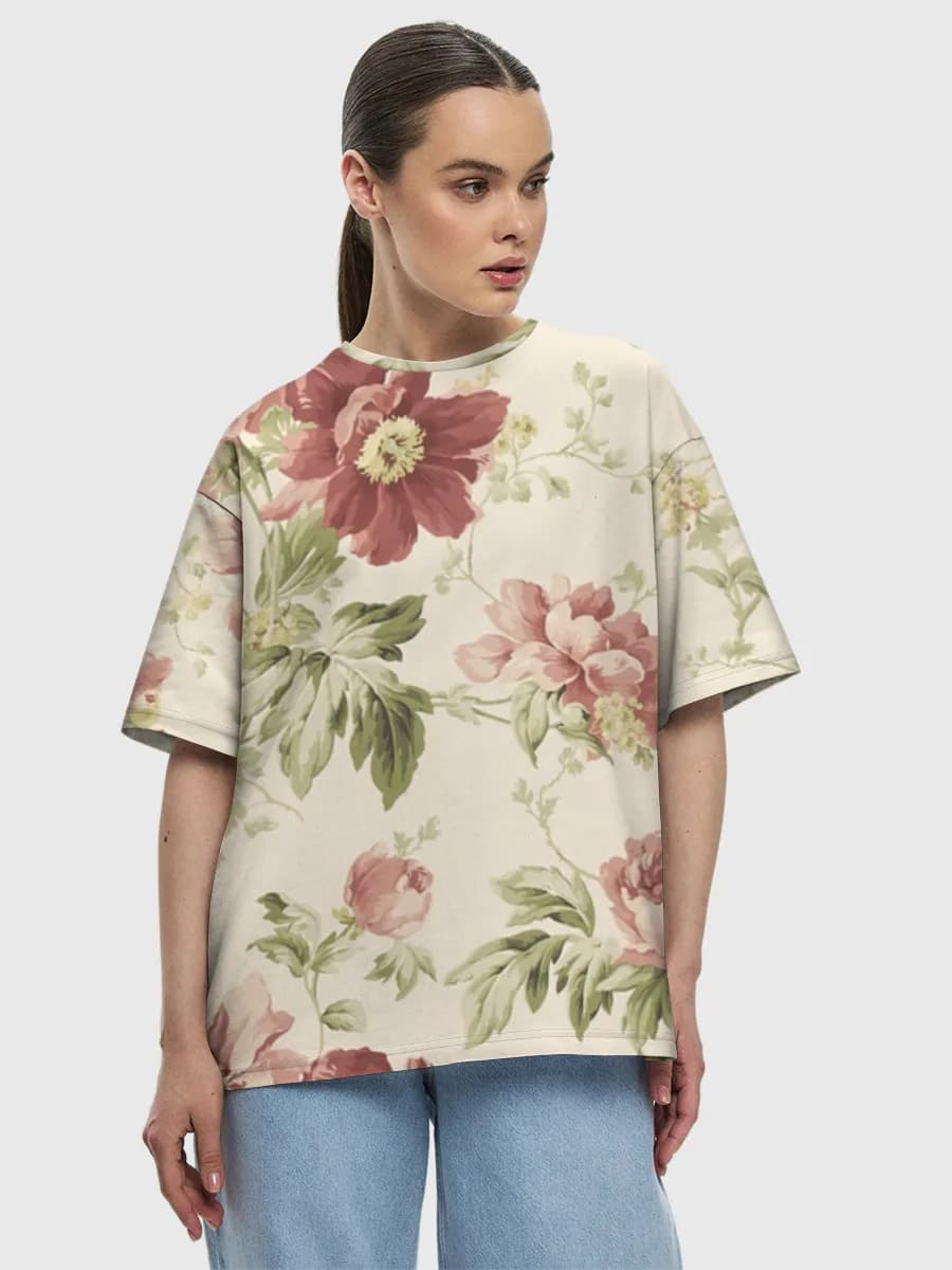 Women's oversized cotton T-shirt