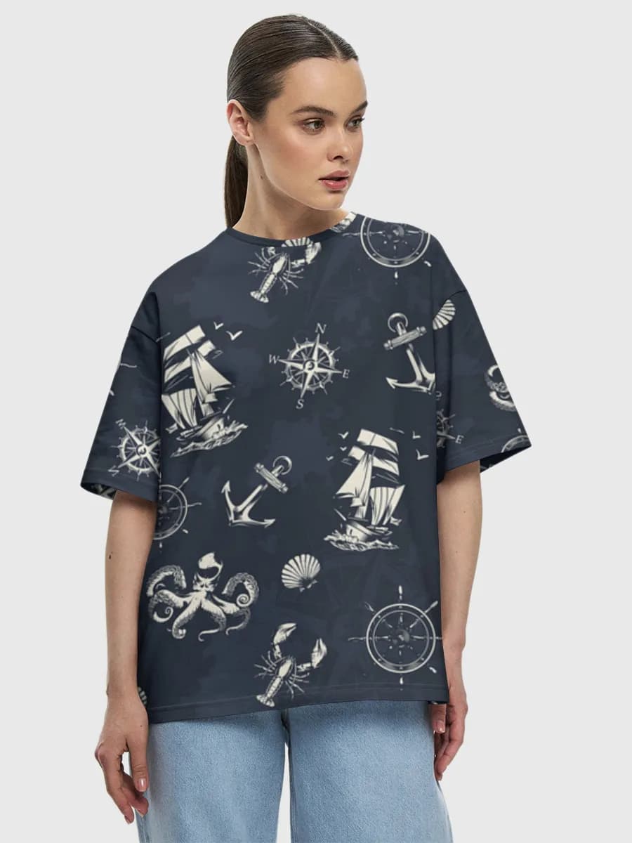 Women's oversized cotton T-shirt