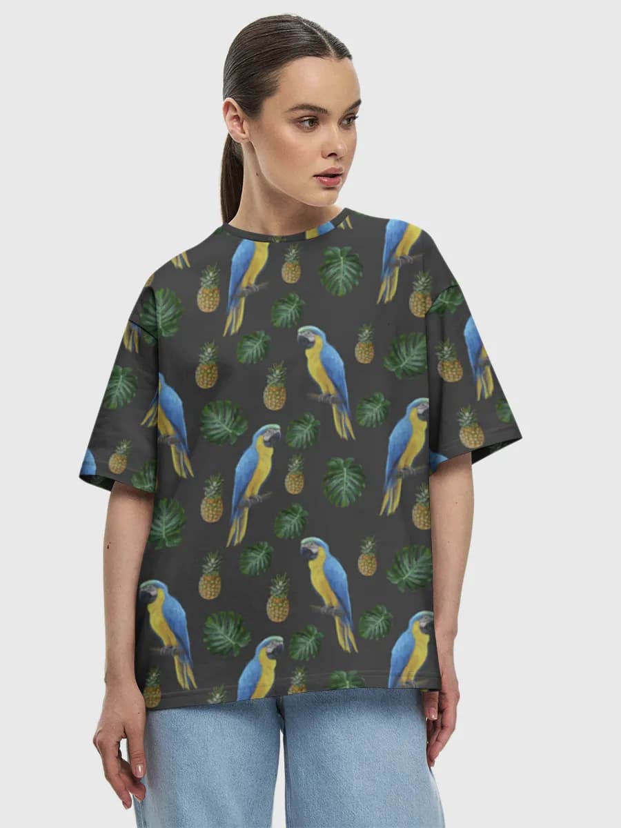 Women's oversized cotton T-shirt