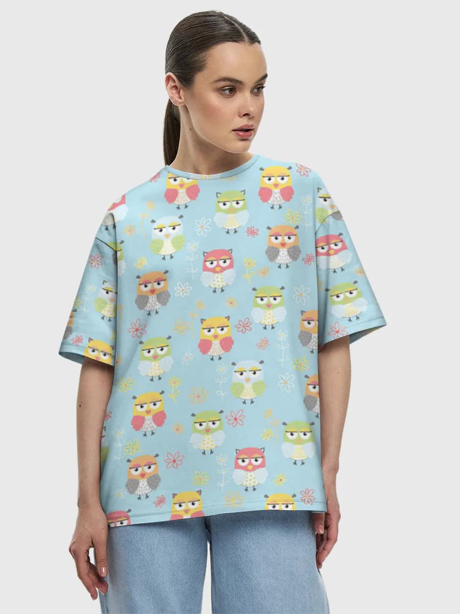 Women's oversized cotton T-shirt
