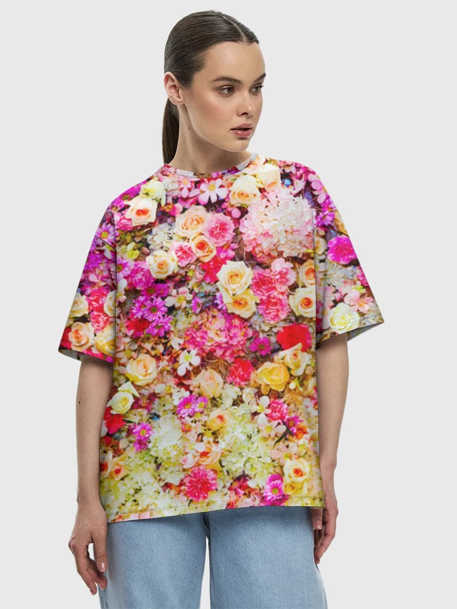 Women's oversized cotton T-shirt