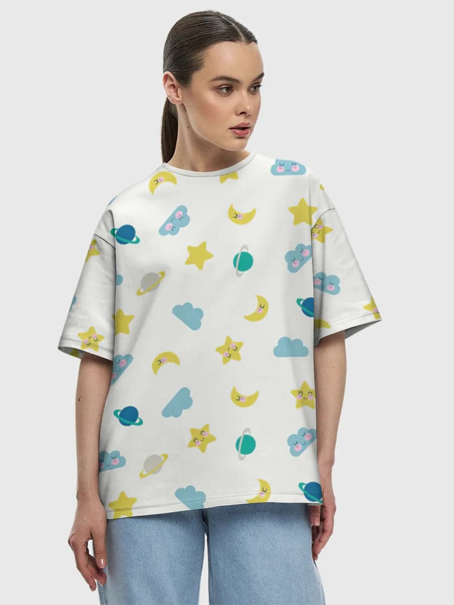 Women's oversized cotton T-shirt
