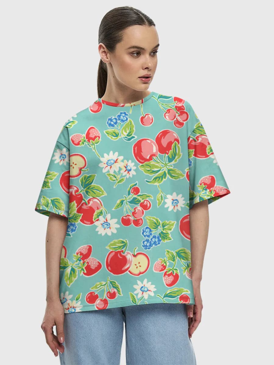 Women's oversized cotton T-shirt