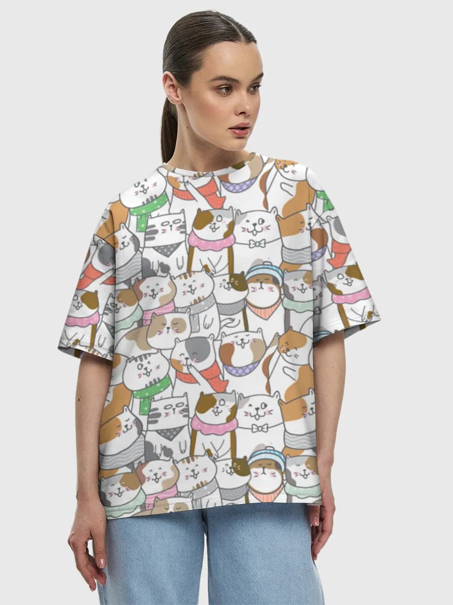 Women's oversized cotton T-shirt