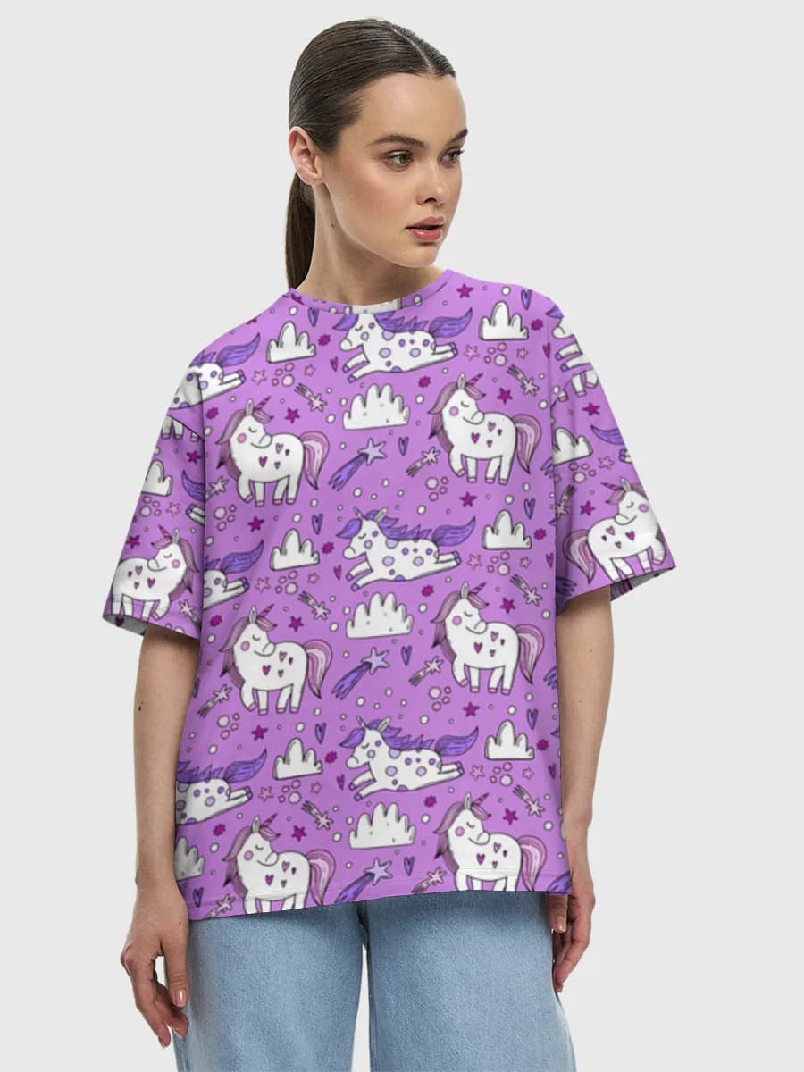 Women's oversized cotton T-shirt