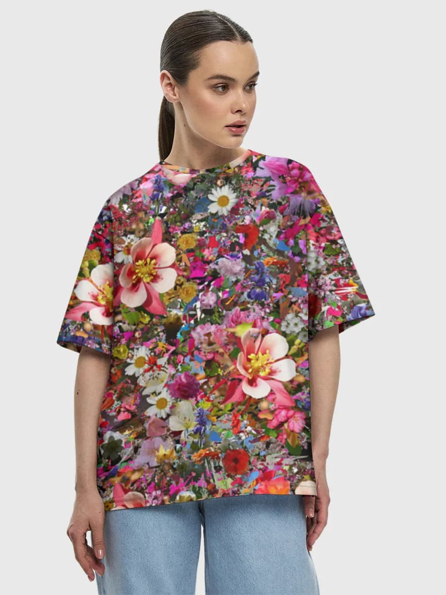 Women's oversized cotton T-shirt