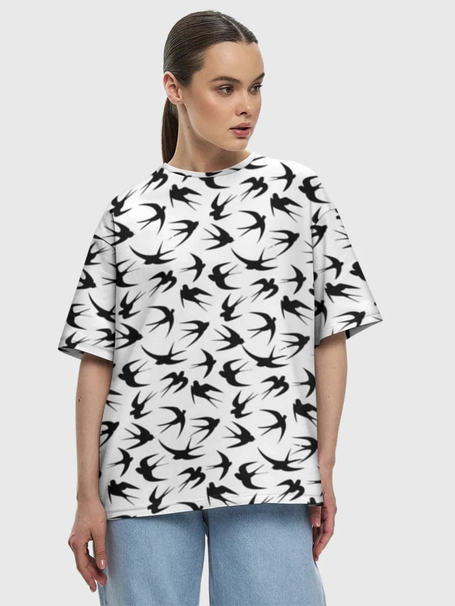 Flying Swallow Silhouettes