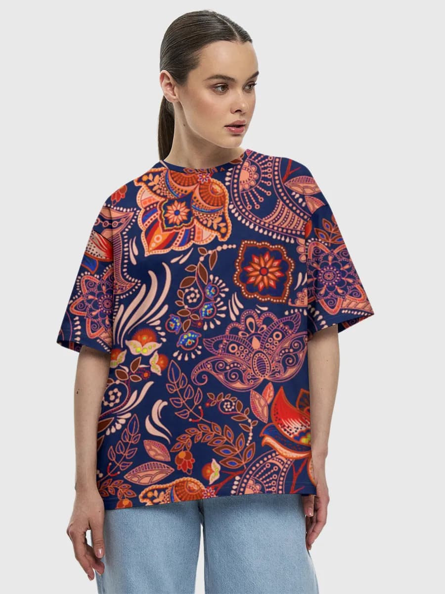 Women's oversized cotton T-shirt